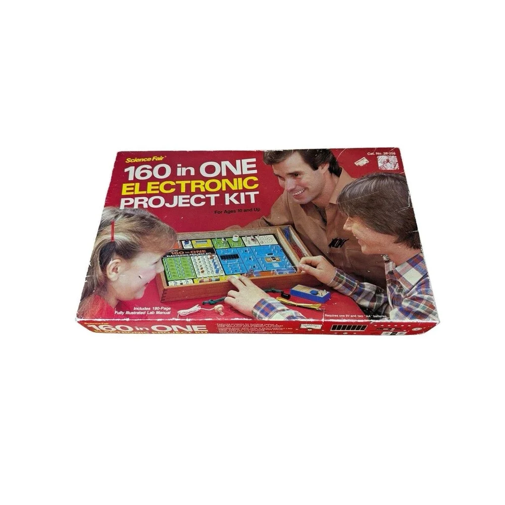 Vintage Radio Shack Science Fair 160 in One Electronic Project Kit - No. 28-258